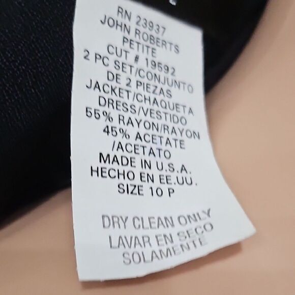 John Roberts Black and White Blazer with Nautical Stripes - Picture 11 of 11